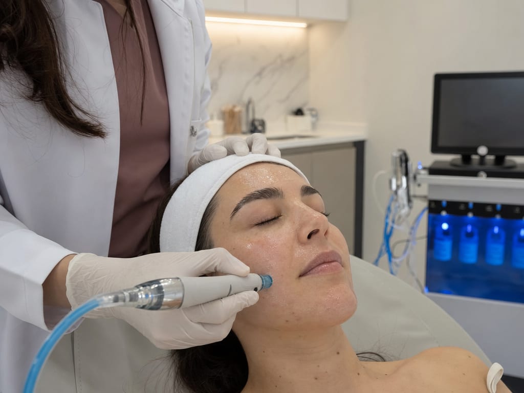 Hydrafacial room at IKI Skin Experts in Usaquén, Bogotá