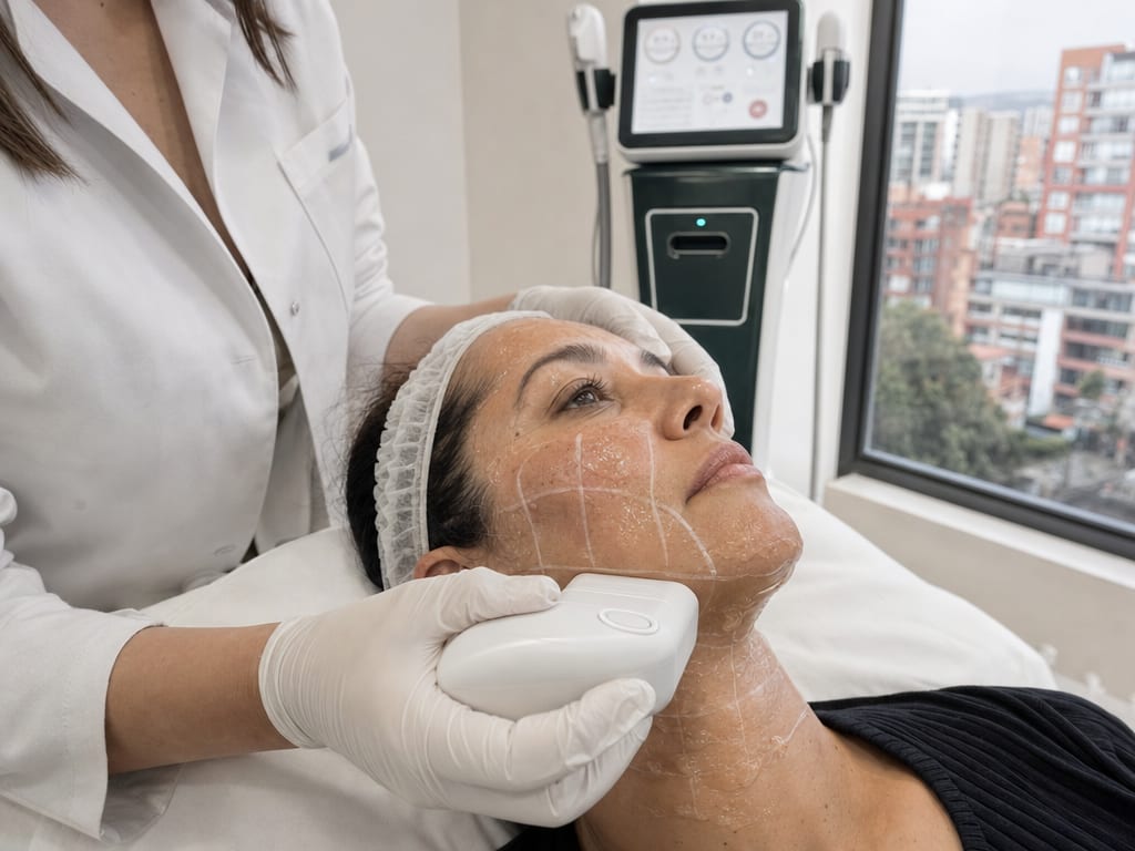 Sala de espera de iki Skin Experts en Usaquén, Bogotá